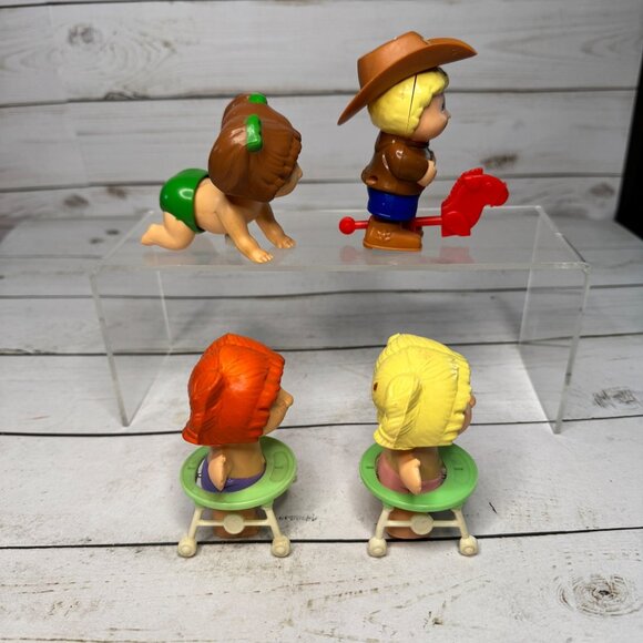 Tomy Cabbage Patch Kids Wind-Up Toy Lot of 4 1986 Vintage Baby Figures Taiwan - Picture 3 of 8